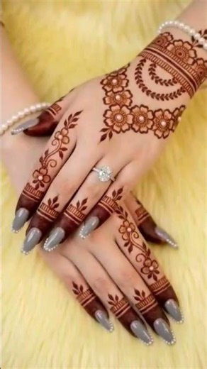 “Arabic mehndi design step by step ✨”