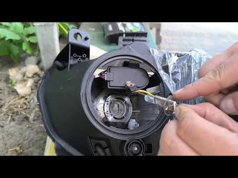 Car Bulb H1 LED without cooler. Installation process in headlights.