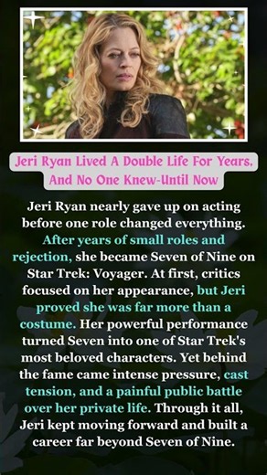 Jeri Ryan’s Secret Double Life Stayed Hidden for Years—Until Now