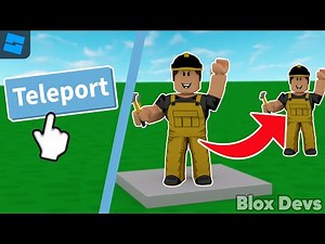 How to make a TELEPORT BUTTON in ROBLOX STUDIO | 2022