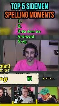 Top 5 Sidemen Spelling Bee Moments 🤣☠ #sidemen