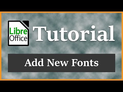 Add, Use, and Download New Fonts - LIbreOffice Writer Tutorial 2016