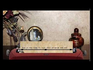 Typewriter Program Tutorial