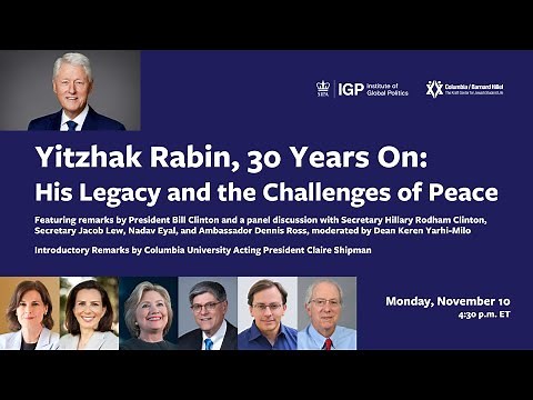 Yitzhak Rabin, 30 Years On: His Legacy and the Challenges of Peace