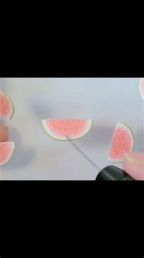 DIY - How to make "Watermelon"🍉 out of Clay #diy #clayart #shorts