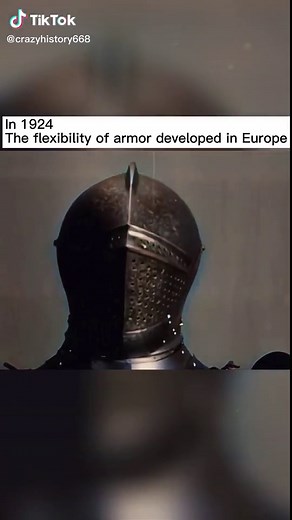 In 1924.the flexibility of armor developed in Europe #historytiktokers #earthday2022 #vintage #fyp