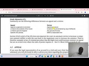CPR3701 CRIMINAL PROCEDURE exam preparations part 1#law #llb #unisa
