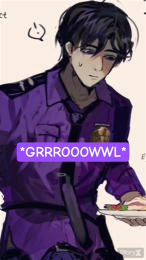 Michael Afton digesting a protein shake