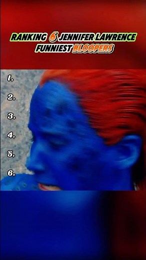 Ranking 6 Jennifer Lawrence Funniest Bloopers. #Jennifer Lawrence #funny #bloopers