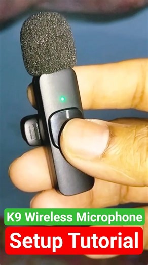 কম বাজেটে সেরা মাইকোফোন 😱🔥। k9 wireless microphone setup
