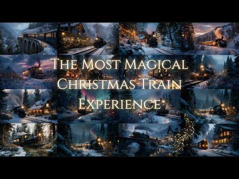 The Most Magical Christmas Train Experience, Cozy Holiday Ambience, Relaxing Music, Winter Scenery