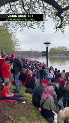 8.4K views · 146 reactions |  The AFL Grand Final Parade is back in Melbourne for the first time in three years… And for just the fifth time in history, the route has changed to see players float down the Yarra River on boats. Awesome to see such a big turnout!  : @thehighlightsclubau Tune in to our live radio coverage: https://www.abc.net.au/news/sport/audio/ | ABC Sport | Facebook