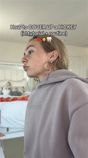 Trinity Blair on Instagram: "How to COVER UP a HICKEY - - - - - #hickey #exploremore #reels #fyp #relateable #howto #advice #bigsis #bigsister #hide #trinityblair #trintoldme"