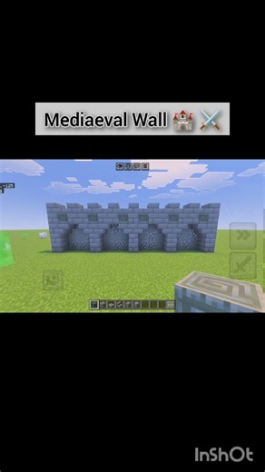 How to Create a Medieval Wall in Seconds! in Minecraft