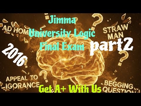 Jimma University Critical Thinking(logic) Final Exam part2