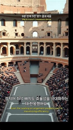 🏟️ 9분 만에 5만 명?! 콜로세움 || 🤯 50k in 9 mins?! Colosseum's Secret 🏛️