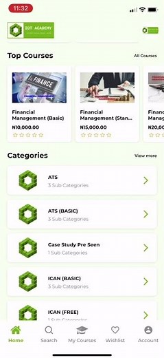 How to Search for all Courses on ICAN Online Tutors Mobile App