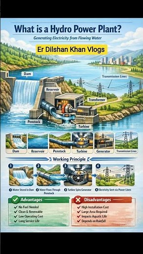 What is Hydro Power Plants! full Information! Advantage and Disadvantage of Hydro Power plant