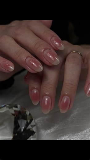 Cute and Simple Cheek Nails for Office Looks