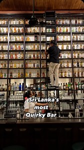 Sri Lanka has its very own arrack bar! Arrack is fermented sap from coconut flower or sugar cane and is typically found in this region of the world! This bar at The Galle Fort Hotel is well known for very good arrack cocktails. Watch the bar staff climb a towering ladder swinging from one side of the bar to the other to make your drink 🍸.. | Travel Mad Mum
