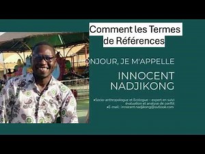 Webinaire comment élaborer les les Termes de Références ToR