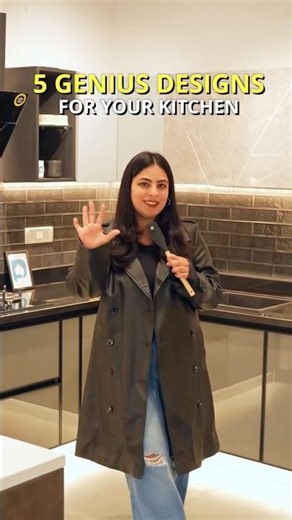 Space-Saving Designs For Modular Kitchens😍 #modularkitchen #kitchendesign #designcafe