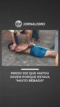 Suspeito confessa morte de jovem e diz que matou porque “estava bêbado” | #SBTNotícias