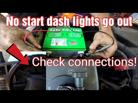 Wont Start Dash Lights Go Out When Key Is Turned