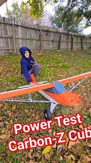 POWER TEST🔋🤣 Carbon-Z Cub SS 2.1M UPGRADED #subscribe #fyp #shorts #foryou #rcplane