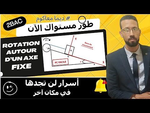 Exercices rotation autour d’un axe fixe –2BAC (exercices corrigées, astuces) mécanique Pr.AITELAJINE