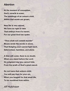 Abortion - Abortion Poem by Alf Hutchison