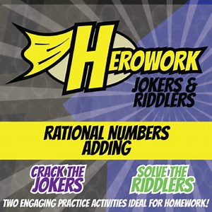 Adding Rational Numbers Printable Activities - Herowork Worksheets