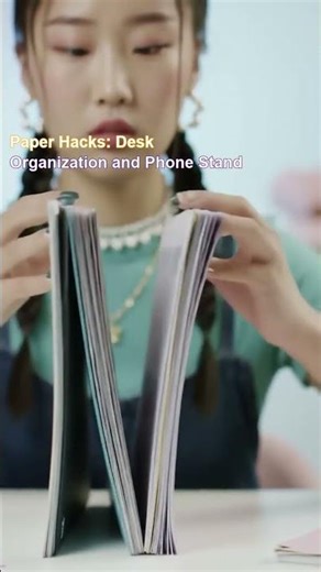 Paper Hacks: Desk Organization and Phone Stand