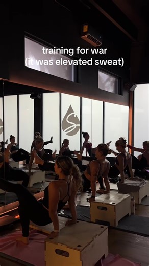 elevated sweat is our newest class – we give our all when on the platform🤸🏼‍♀️ #matpilates #heatedworkout #hotpilates #miamipilates #pilates