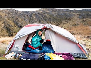 Wild Tent Camping at Alpine Lake