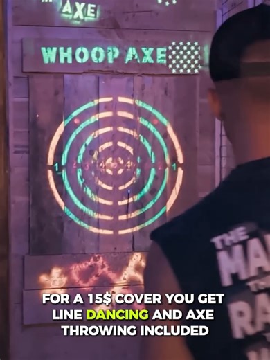 Another night exploring line dancing in OC and honestly, this one surprised me. The dance floor has perfect conditions and they play a solid mix of basic and advanced songs. I didn’t catch any lessons, so come ready to jump in. And if you’re my age 😅 you’ll probably want to show up with your own group. There’s enough space to hang with your people, and I had way too much fun axe throwing. 📍 Lake Forest 🕗 8PM–Midnight (Tues & Sat) #LineDancingOC #WhoopAxe #OCNightlife #GroupNights #ThingsToDoI