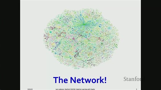 【油管英字】CS224w 斯坦福图网络机器学习2019