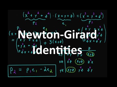 Newton-Girard Identities (Revised)
