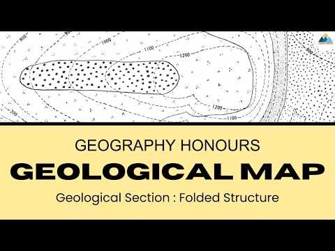 How to Draw a Geological Cross-Section of Folded Structure | Geography Practical | Semester 3 CU