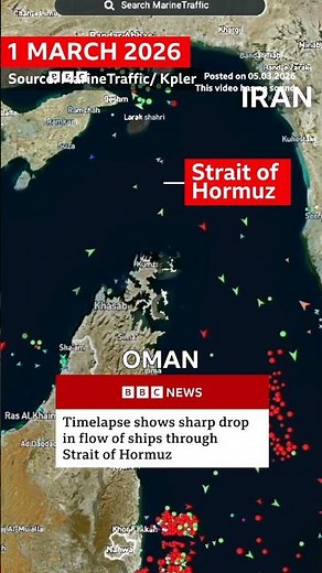 Traffic has almost halted in the waterway since the US-Israel war with Iran began. #Hormuz #BBCNews