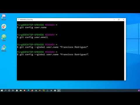 Change Git user name and user email