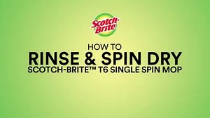 2.4K views · 17 reactions | Just bought the New Scotch-Brite™ T6 Single Spin Mop but unsure of how to rinse clean and spin dry it? Fret not! Here's a handy How-to video to get you started! | Scotch-Brite | Facebook