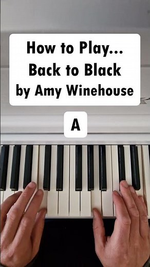 How to Play Back to Black by Amy Winehouse (Easy Piano Intro) #AmyWinehouse #BackToBlack #Piano