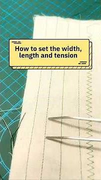 How to do you set the stitch length, width and tension? #sewing #sewingtutorial #sewingmachine