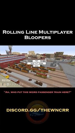 Rolling Line multiplayer Bloopers #rollingline #multiplayer #derailment #trainsim #railroad #train