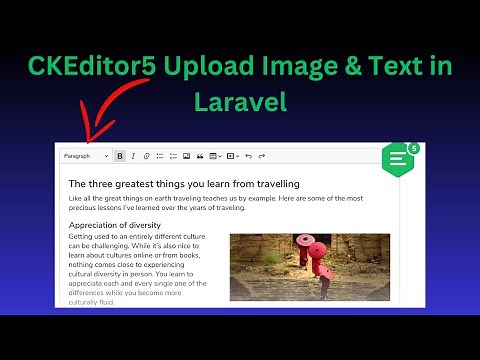 Upload Image and Text using CKEditor5 in Laravel & show CKEditor5 Data in Laravel
