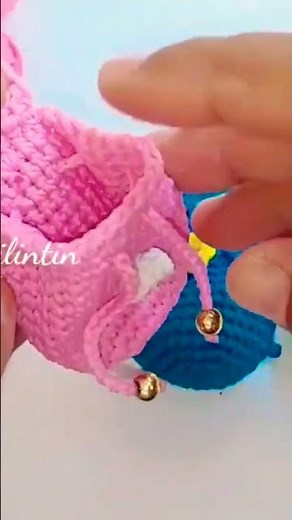 Crochet Mini Backpack Keychain
