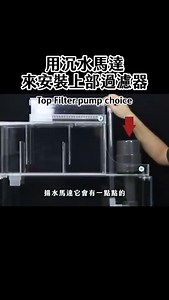 養魚選沉水馬達比較安靜！ 教你用沉水馬達來安裝上部過濾器 Use a submersible motor to install top filter #fish #Aquarium #fishtank #shorts | A C 草影水族