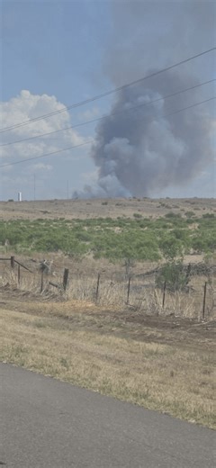 Hedley VFD responding to grass fire on SH-70 Friday afternoon