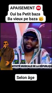 9.1K views · 361 reactions | #APAISEMENT ⛔ Fally Ipupa Sisi ba Petit baza, ba vieux pe baza selon différence ya âge  | Pathy Manteka | Facebook